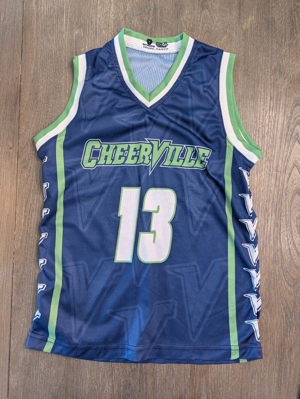 Cheerville Jersey Girls Top Youth Large